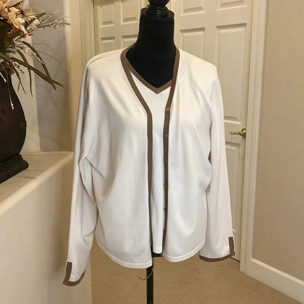 Vintage Pendleton Silk Blend‎ Cardigan Set